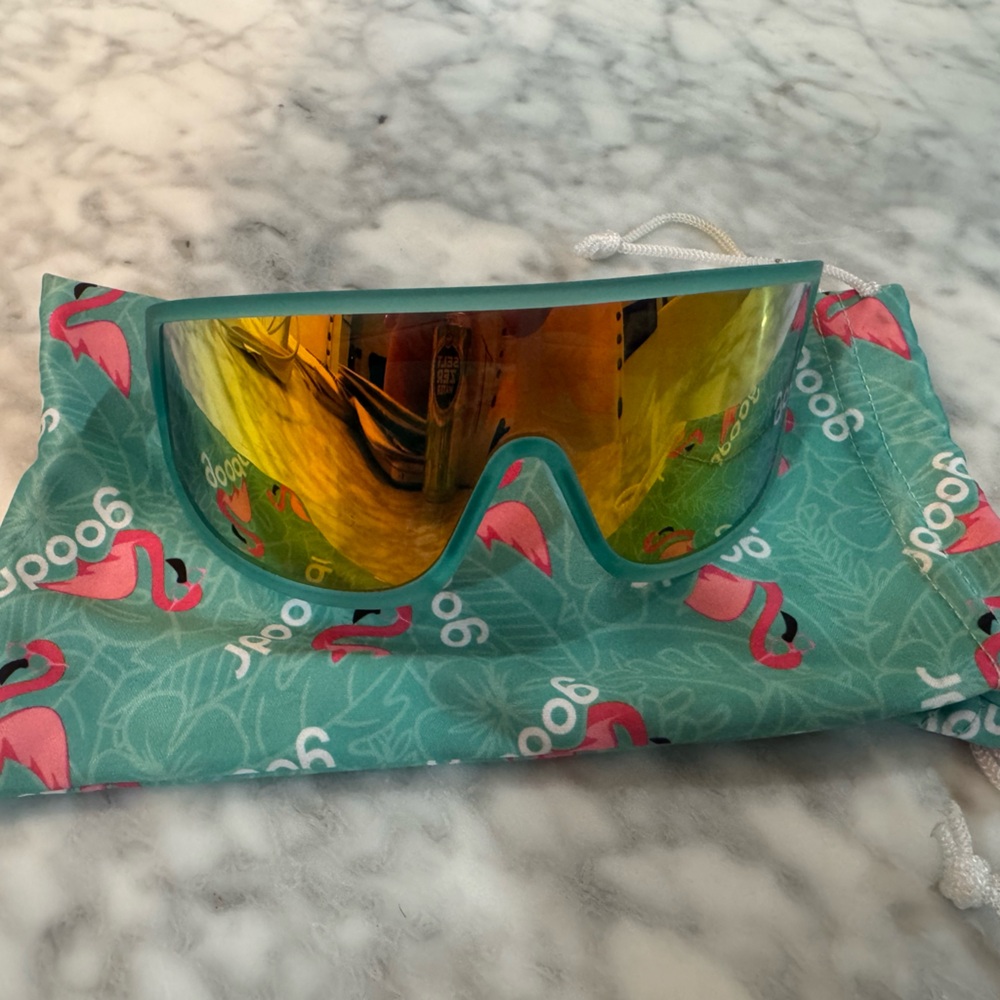 Goodr Flamingo Sunglasses with Case
